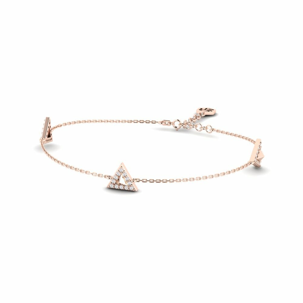 9k Oro Rosa Pulsera de Mujer Albemarle
