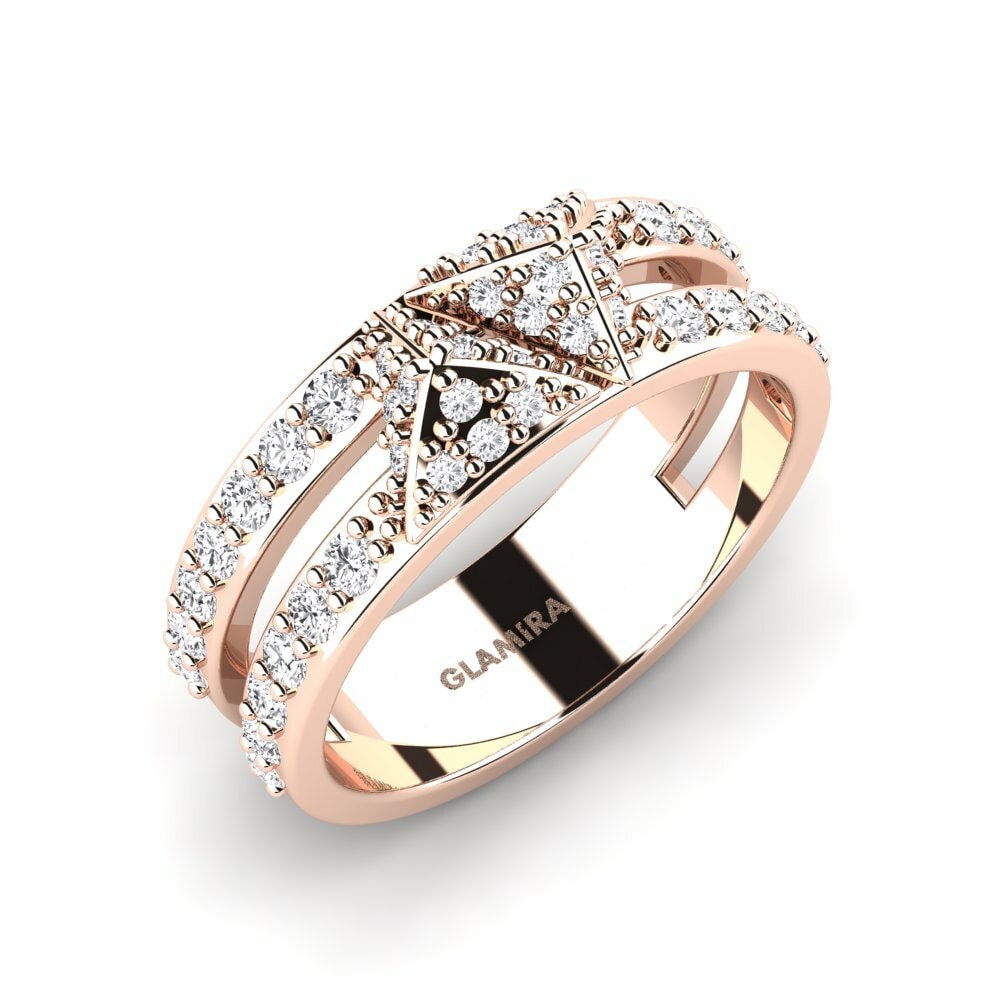 Oro Rosso 585 Anello Amberley