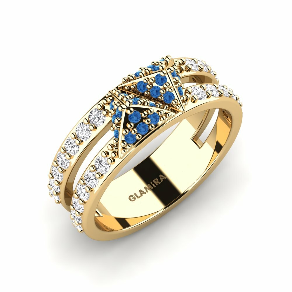 Dark Blue Zirconia Ring Amberley