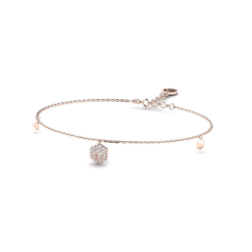 9k Oro Rosa Pulsera de Mujer Ambir