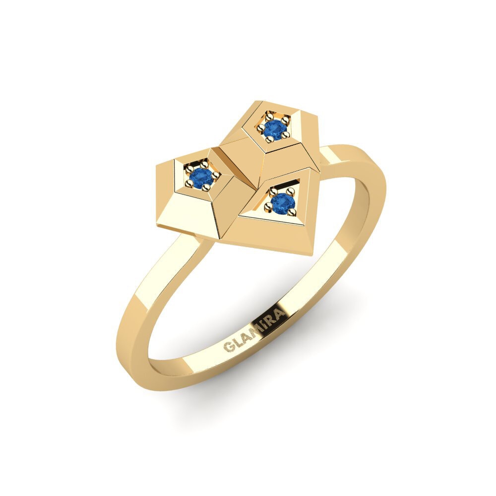 Dark Blue Zirconia Ring Aronde