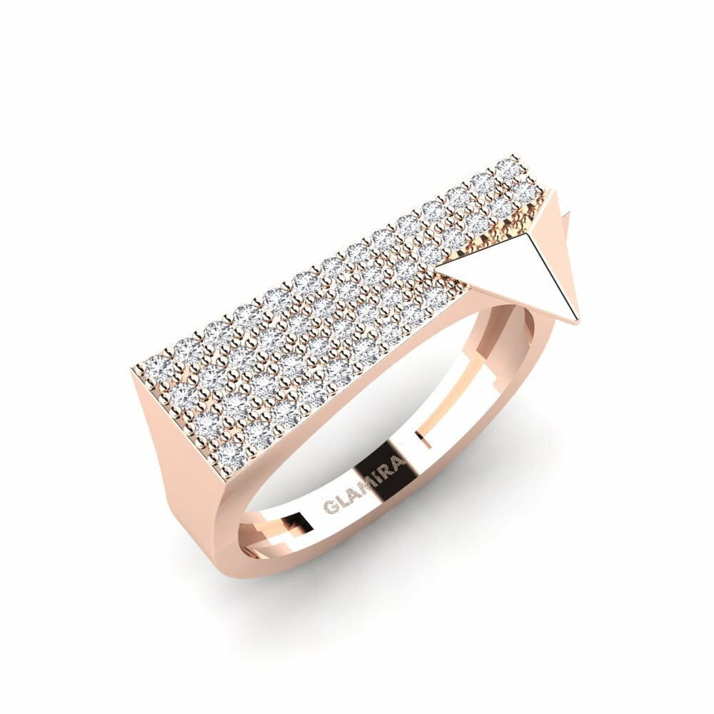 Oro Rosso 585 Anello Astell
