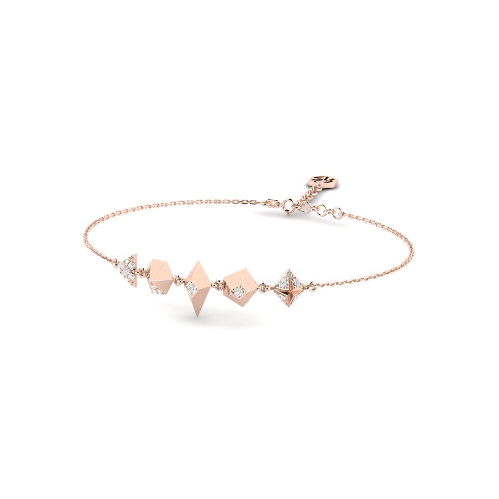 9k Oro Rosa Pulsera de Mujer Aubetin