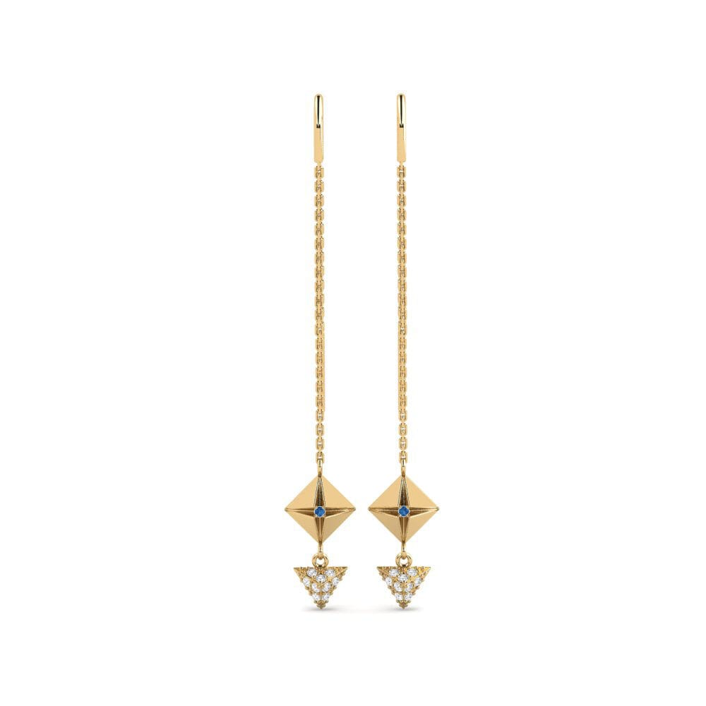Dark Blue Zirconia Women's Earring Audeux - A