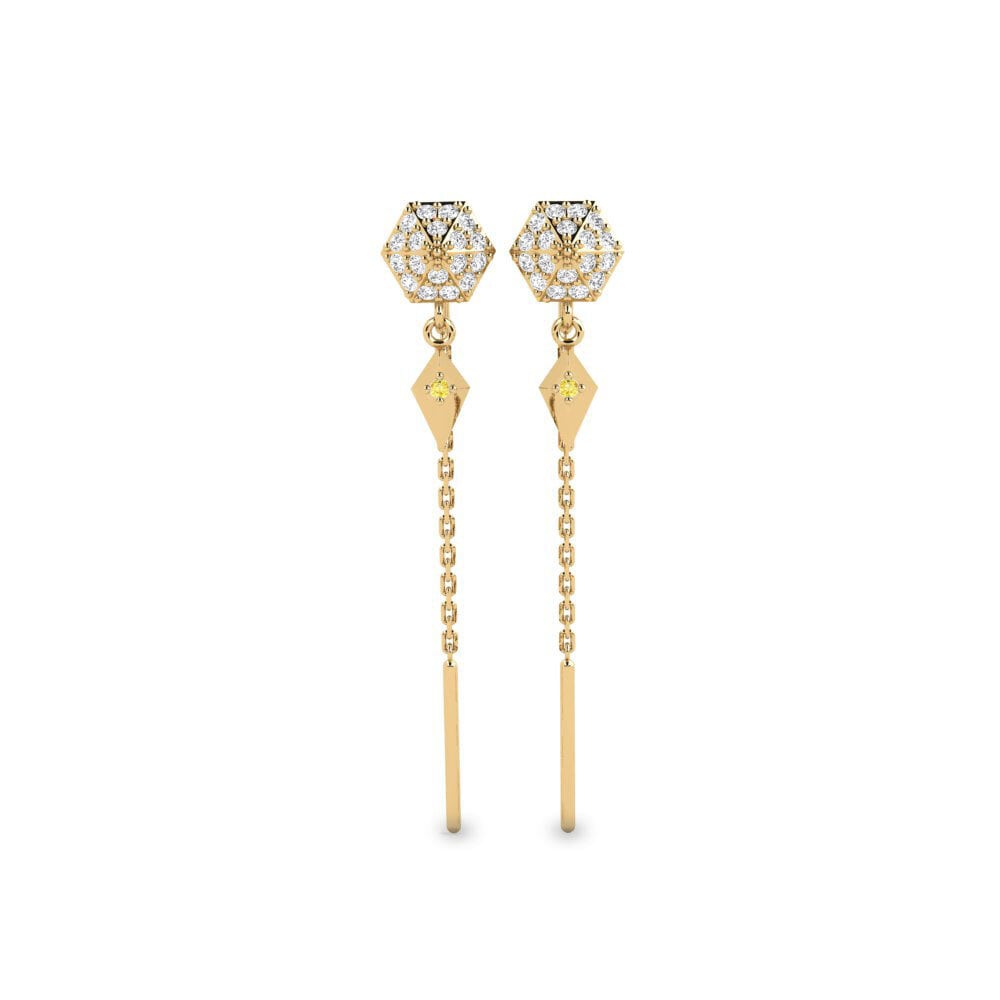 Yellow Sapphire Women's Earring Audeux - B