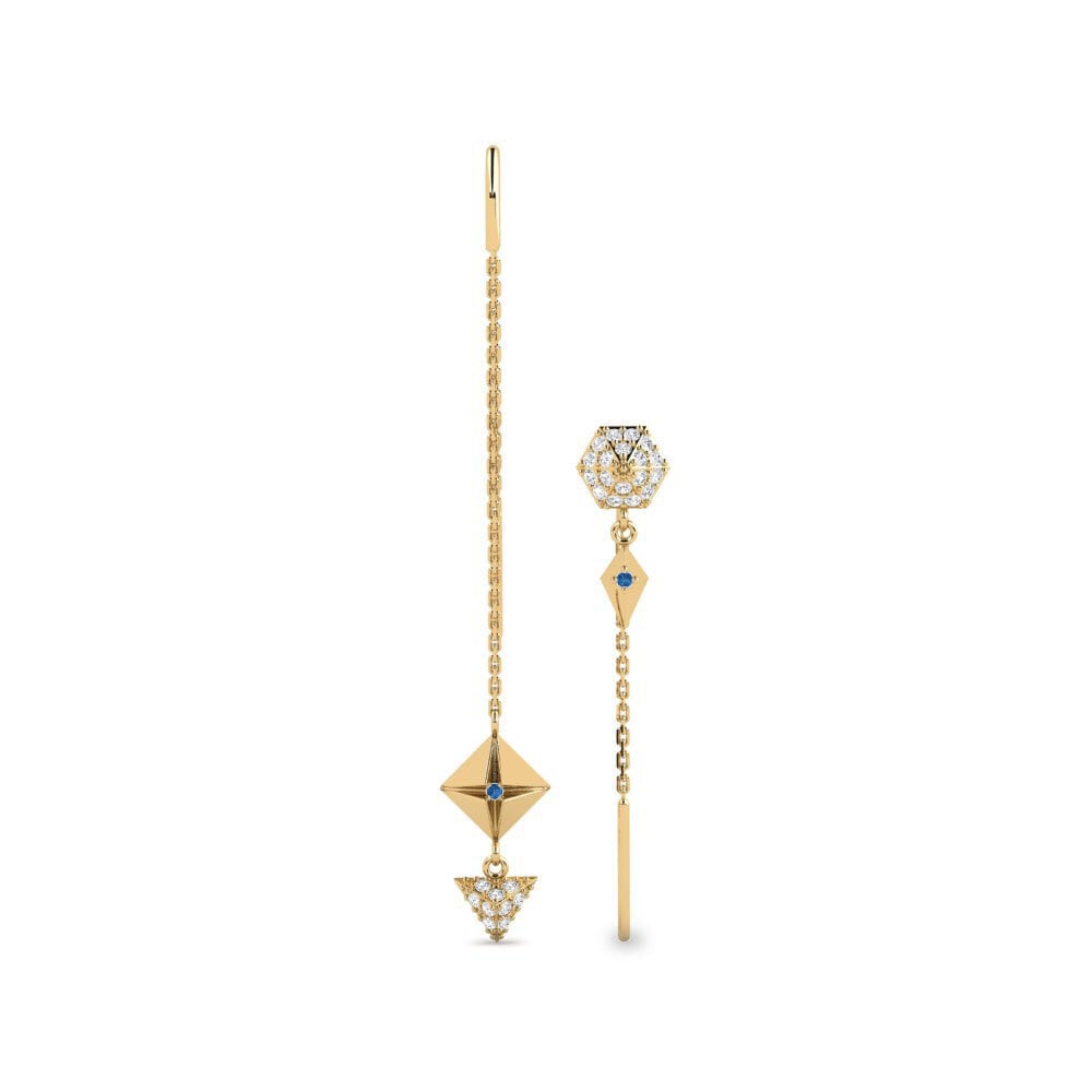 Dark Blue Zirconia Women's Earring Audeux - SET