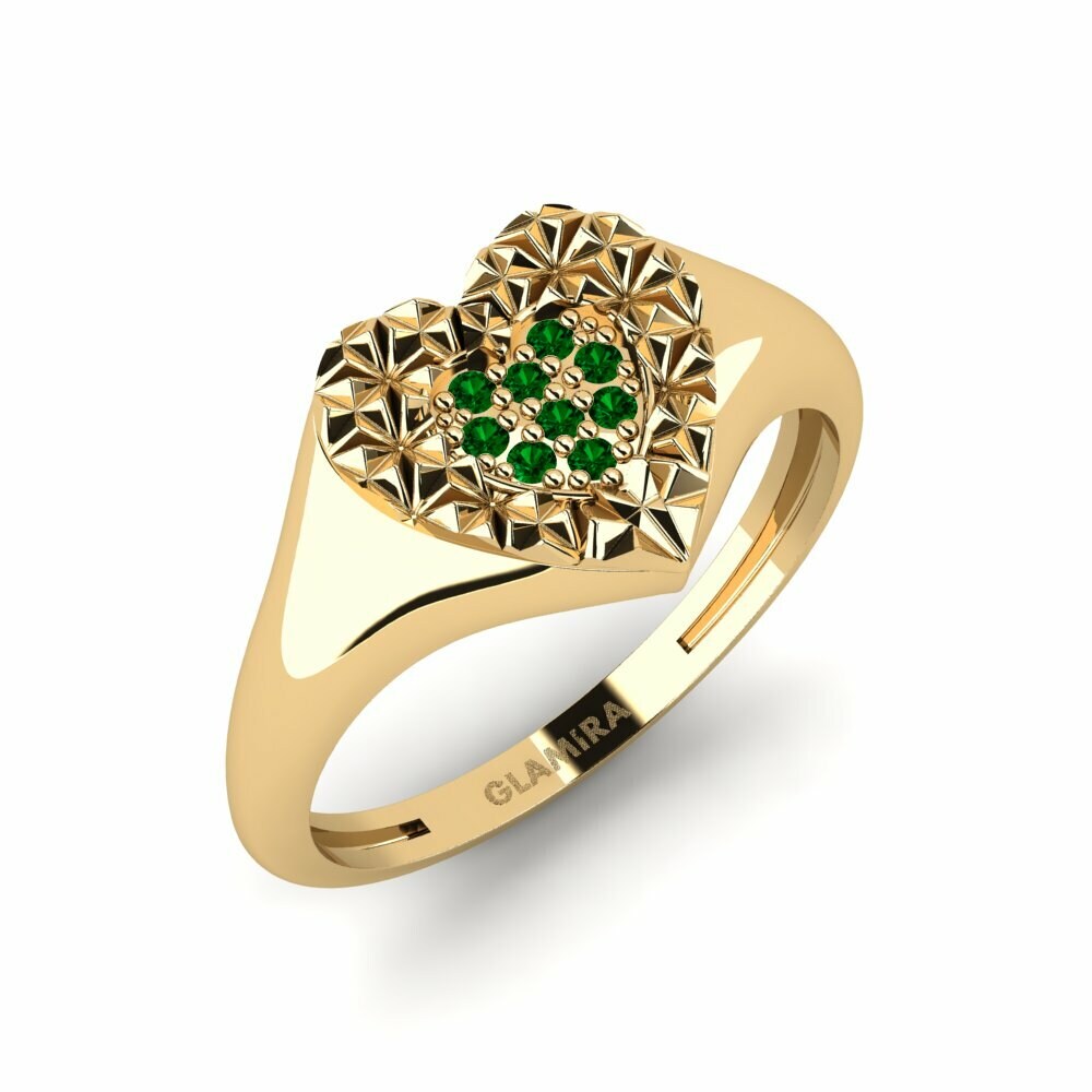 Circonita Verde Anillo Balas