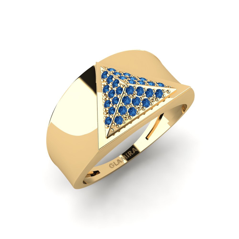 Dark Blue Zirconia Ring Blomfield