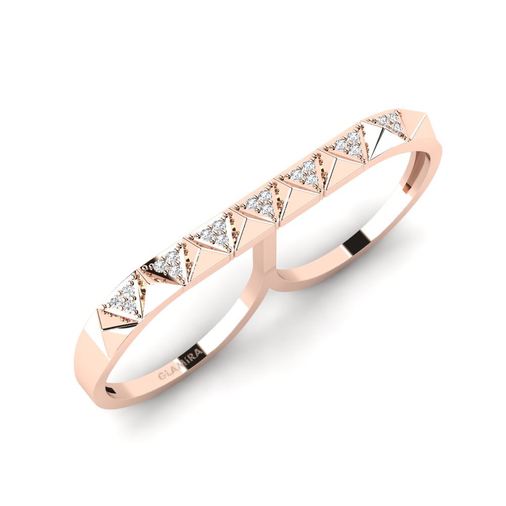 Oro Rosso 585 Anello Bolingbroke