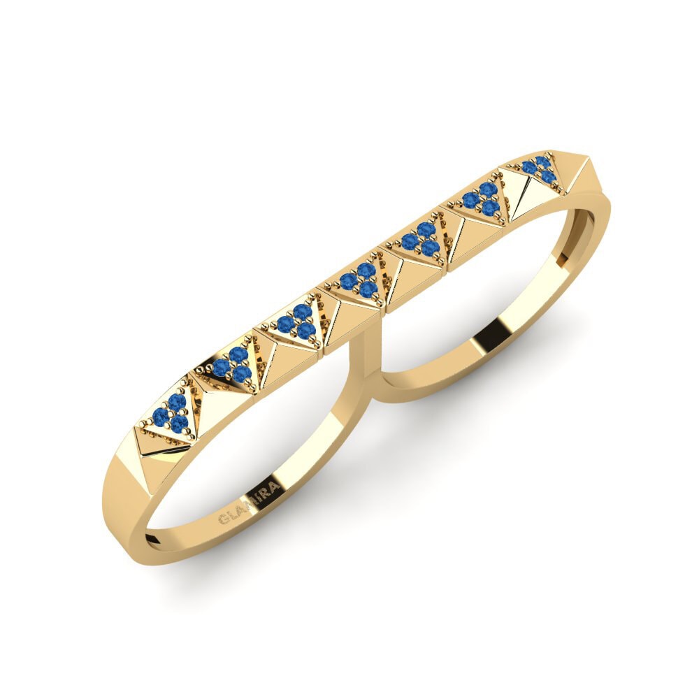 Dark Blue Zirconia Ring Bolingbroke