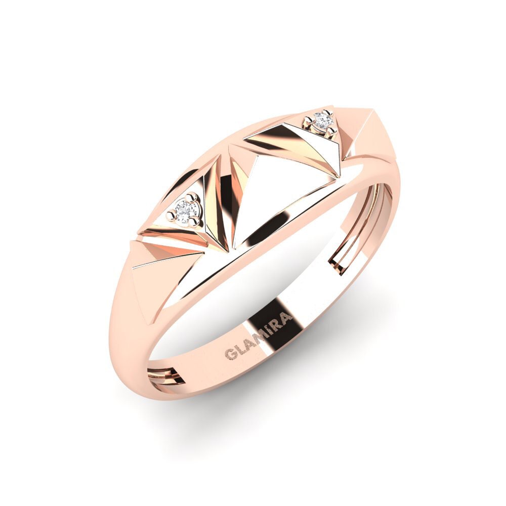 Oro Rosso 585 Anello Bondway