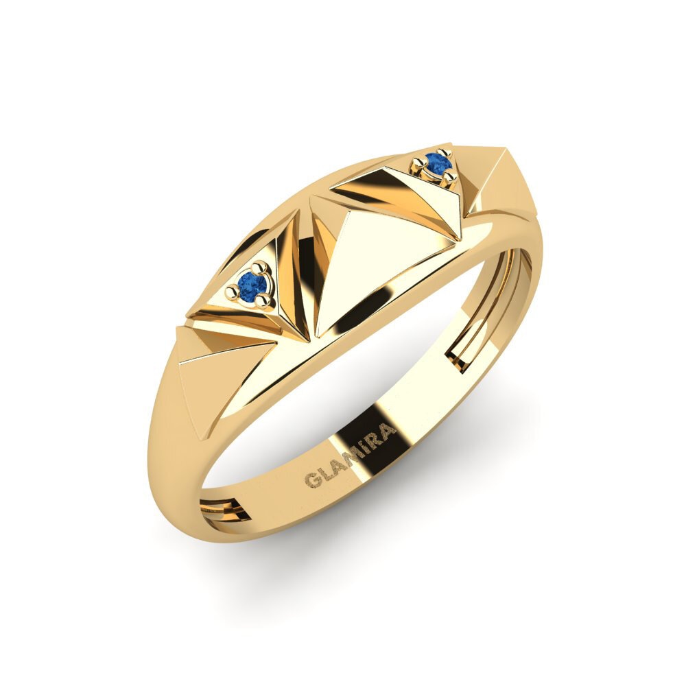 Dark Blue Zirconia Ring Bondway