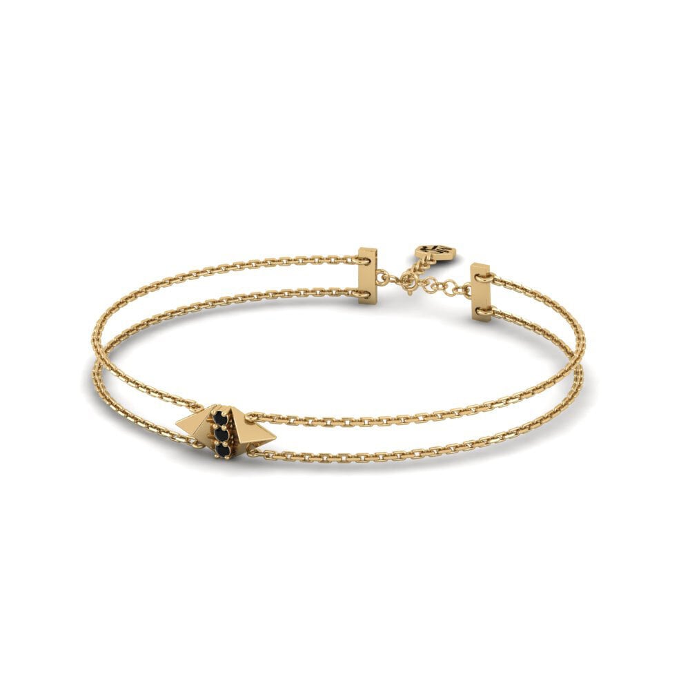 Zwarte Onyx Dames Armband Bouverie