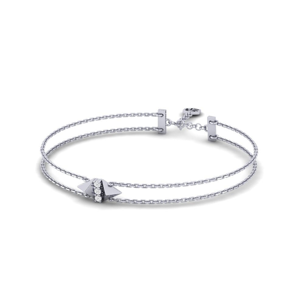 14ct White Gold Women's Bracelet Bouverie