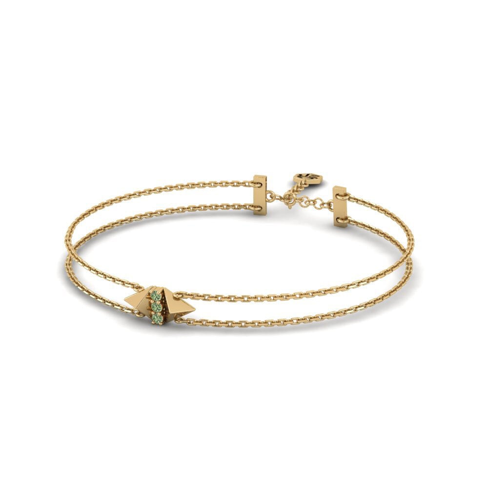 Groene Diamant Dames Armband Bouverie
