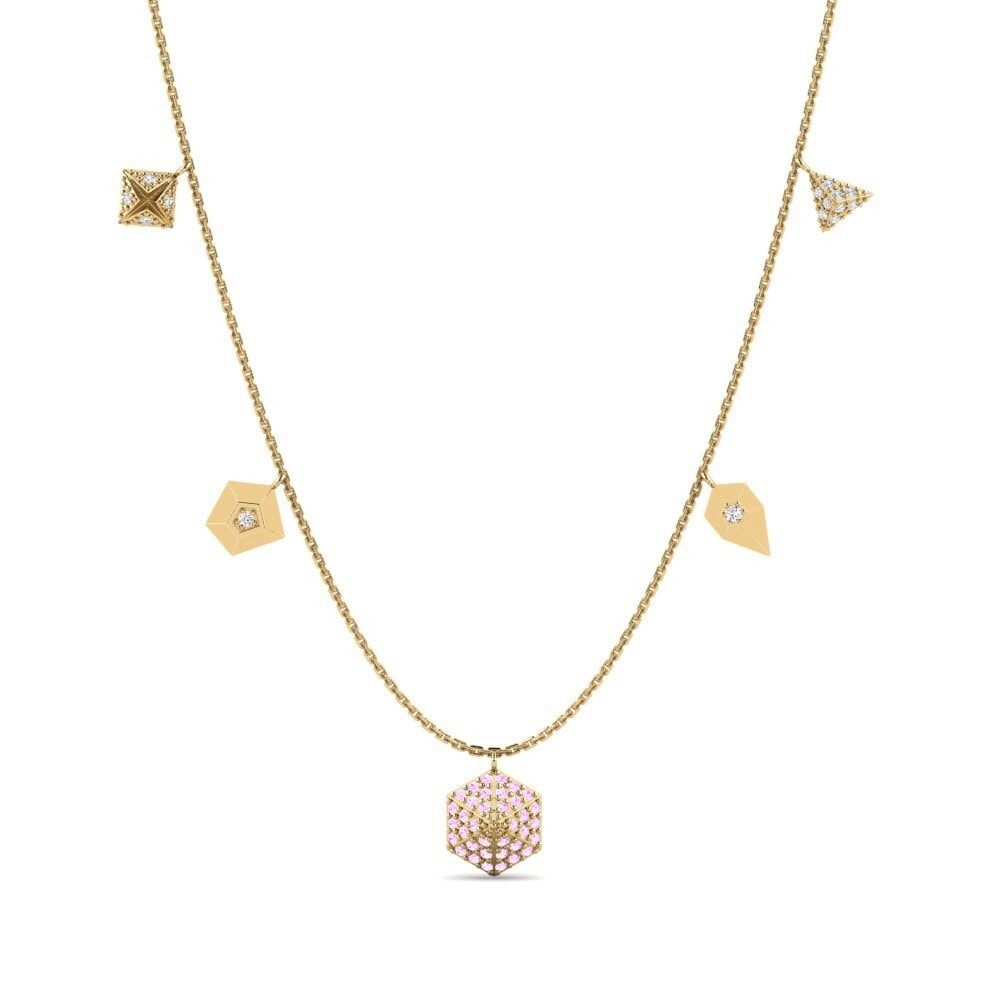 Zafiro Rosado Collar de Mujer Brenne