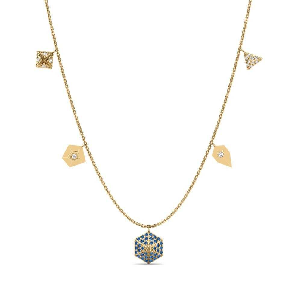 Dark Blue Zirconia Women's Necklace Brenne