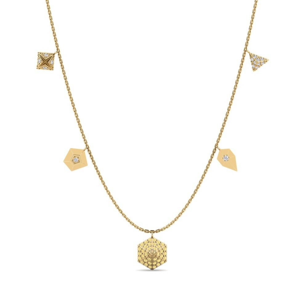 Diamante Giallo Collana da donna Brenne