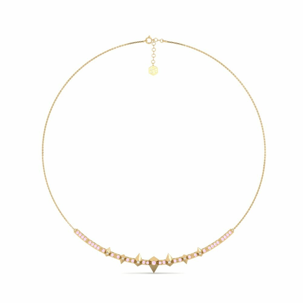 Zafiro Rosado Collar Gargantilla de Mujer Caledon