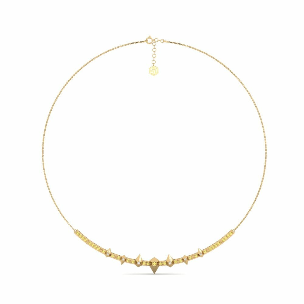 Zaffiro Giallo Collana choker da donna Caledon