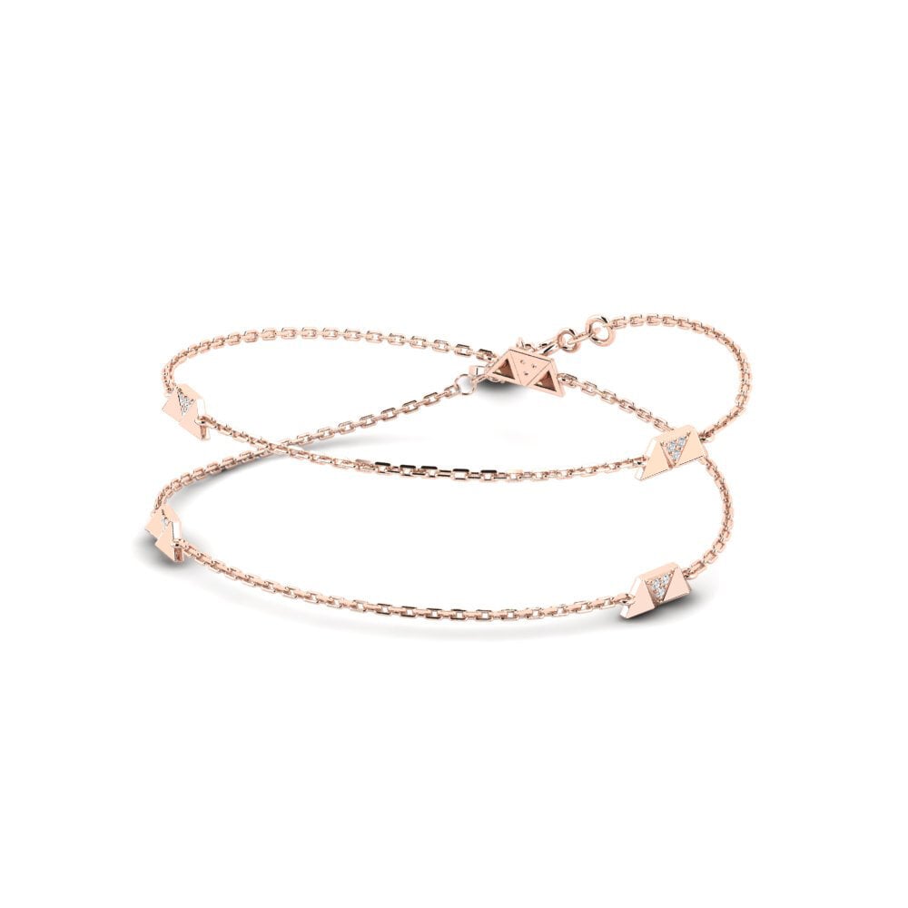 Oro Rosso 585 Collana da donna Carlisle