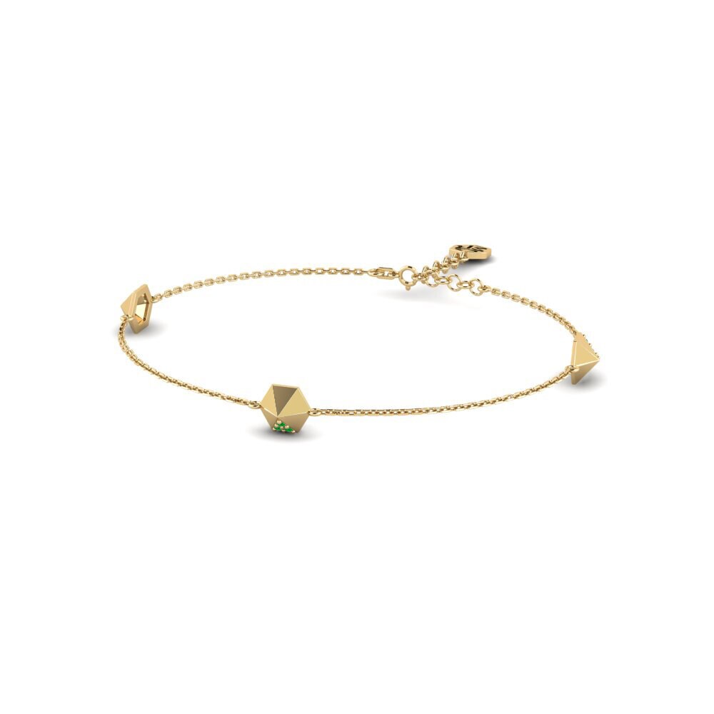 Smeraldo Bracciale da donna Ceangailte
