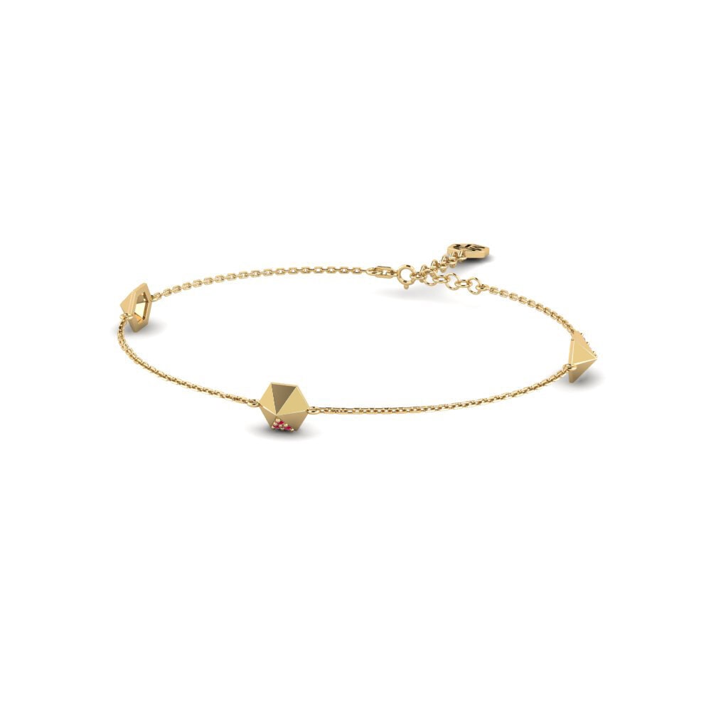 Ruby Women's Bracelet Ceangailte