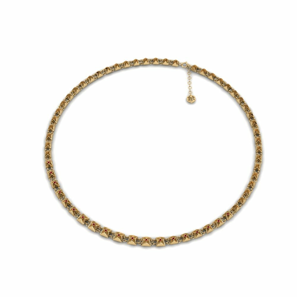 Zircone Rosso Collier Chaukor