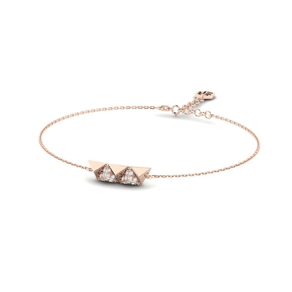 9k Oro Rosa Pulsera de Mujer Chudleigh