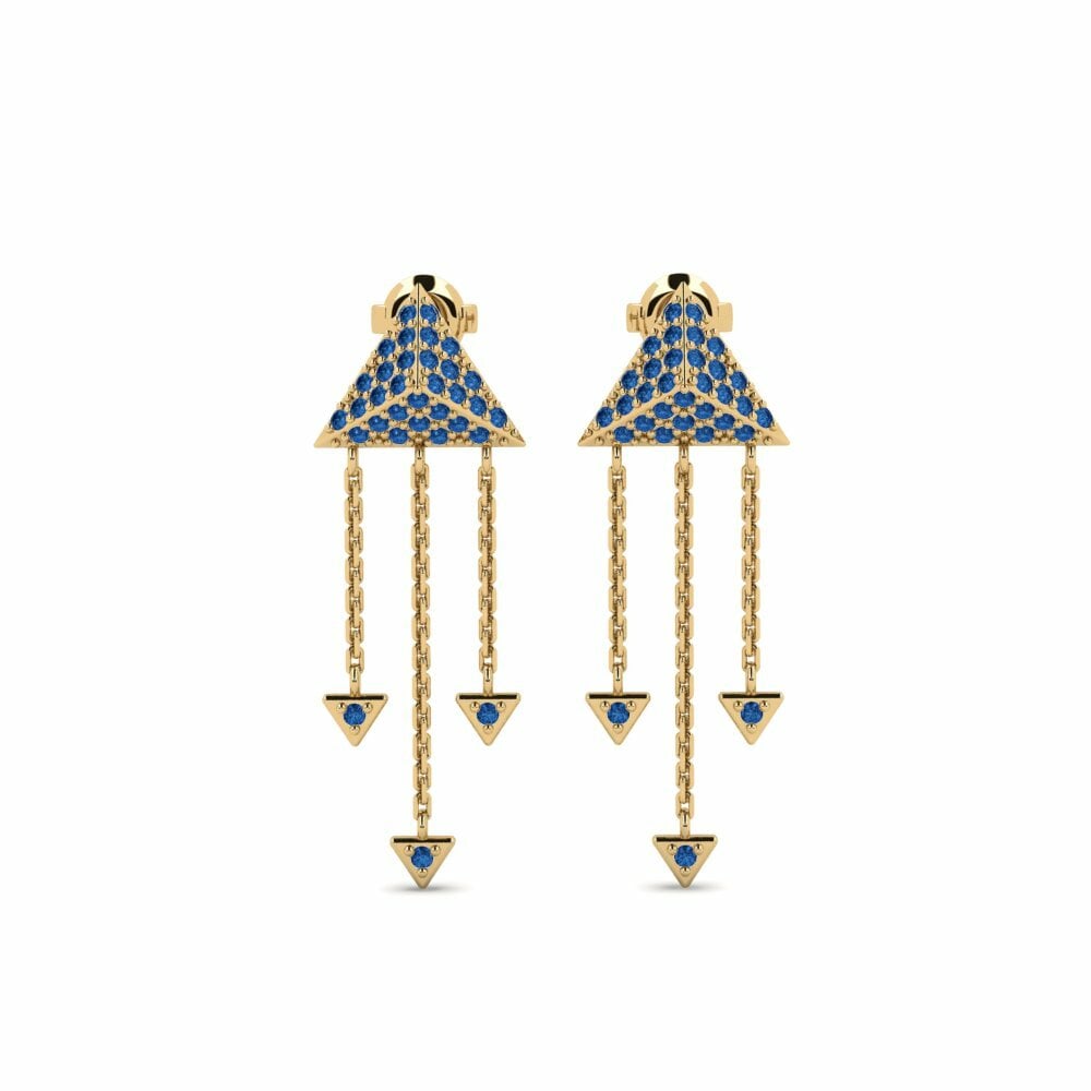 Dark Blue Zirconia Women's Earring Curnock