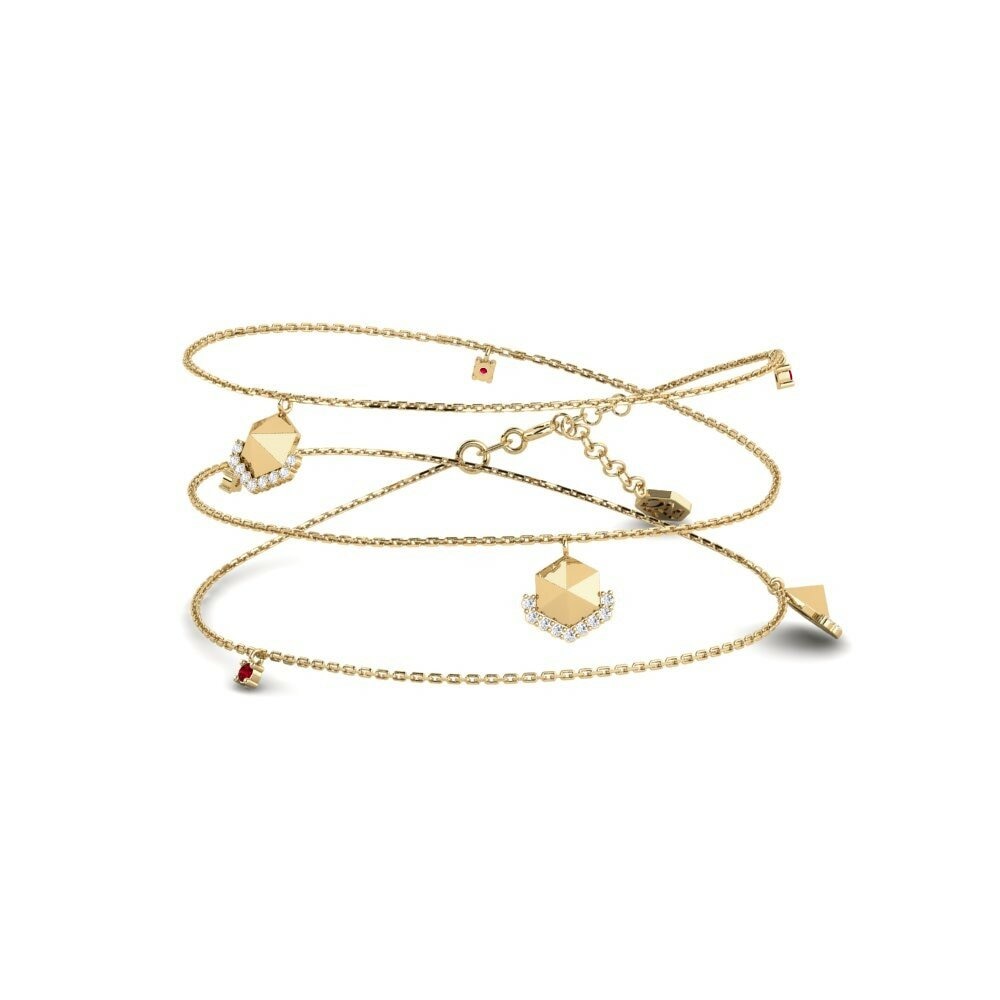 Zircone Rosso Collana da donna Enkosi