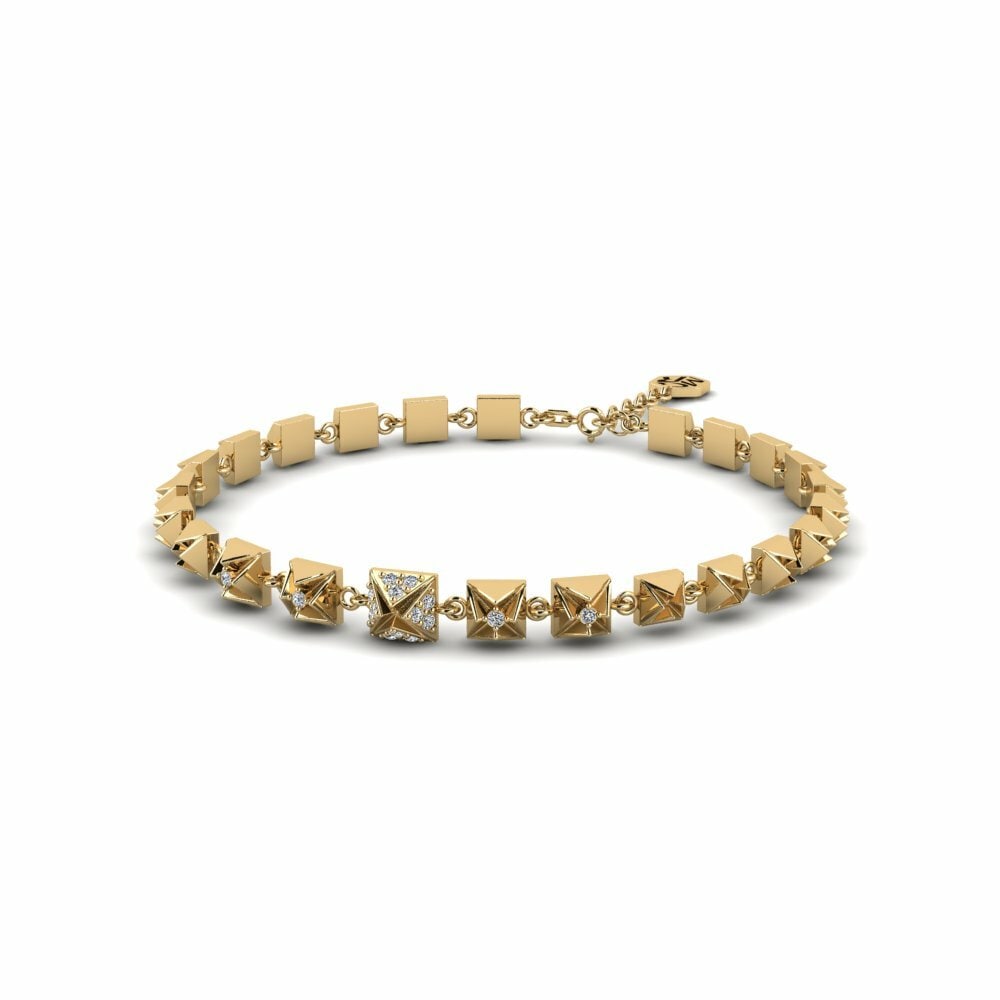 Zirkoon Dames Armband Firkantet