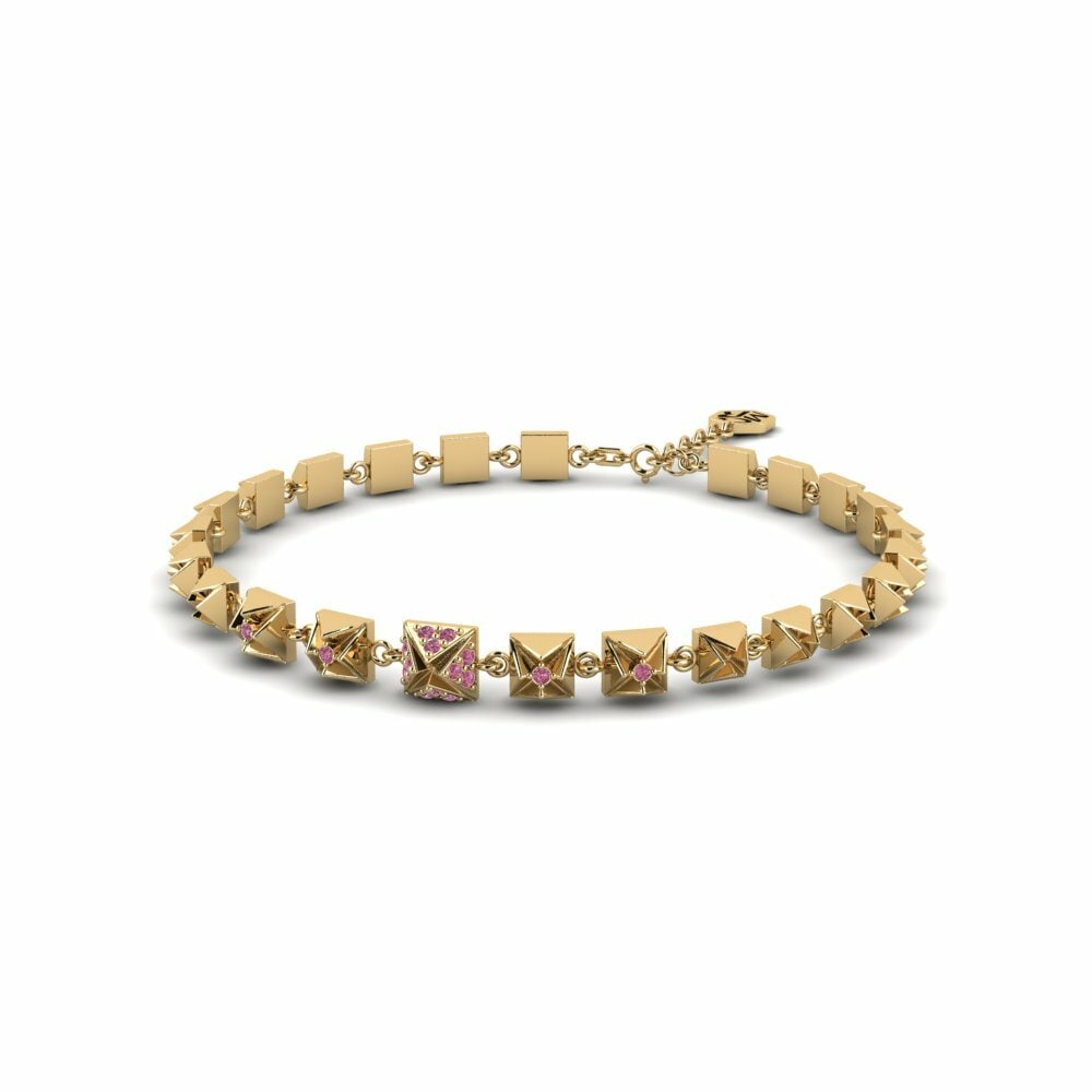 Granato Rodolite Bracciale da donna Firkantet
