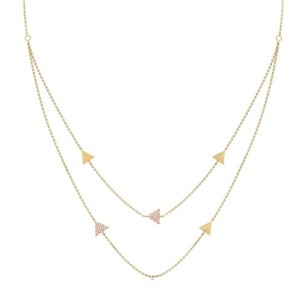 Zafiro Rosado Collar de Mujer Hatfields