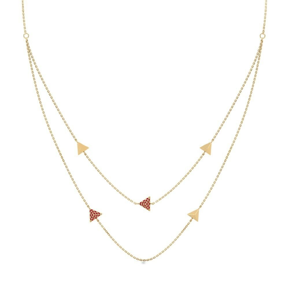 Zircone Rosso Collana da donna Hatfields