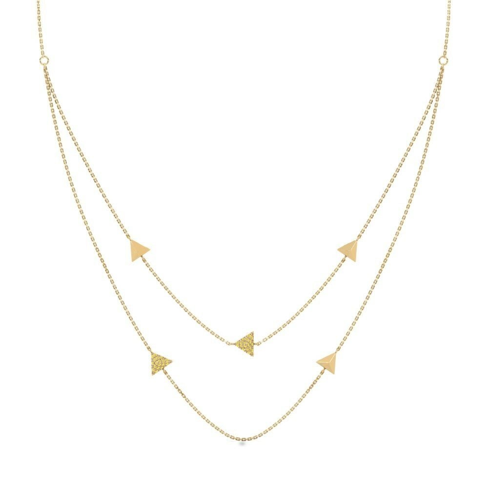 Zaffiro Giallo Collana da donna Hatfields