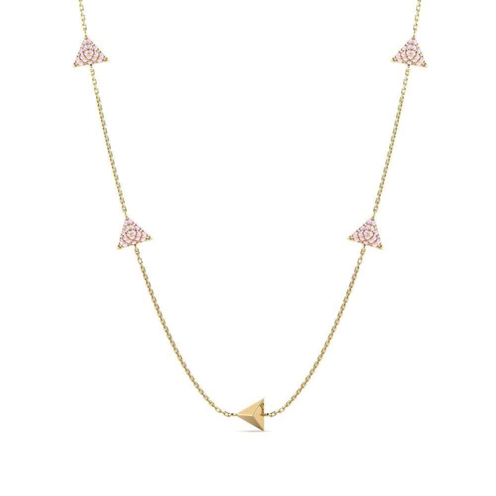 Zafiro Rosado Collar de Mujer Hawes