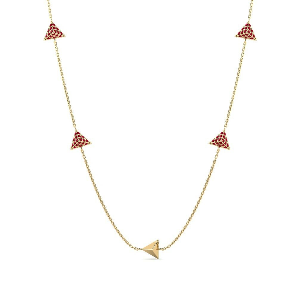 Zircone Rosso Collana da donna Hawes