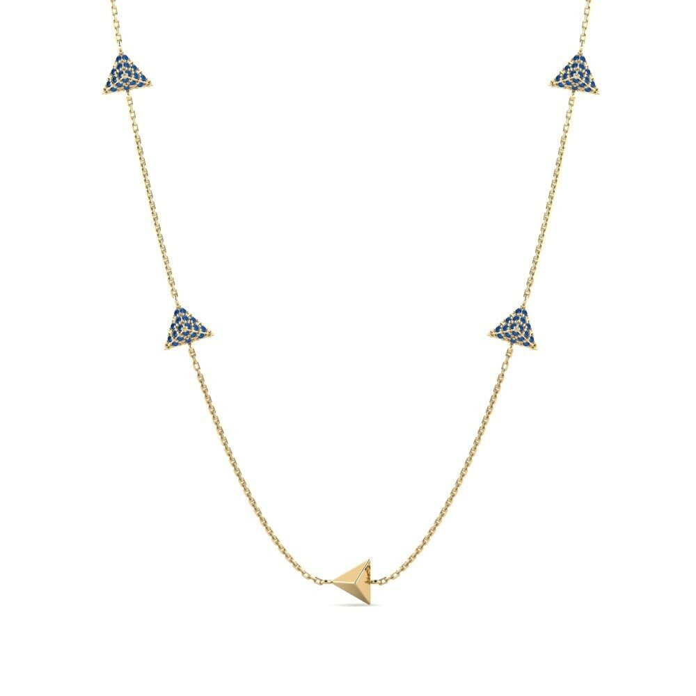 Dark Blue Zirconia Women's Necklace Hawes