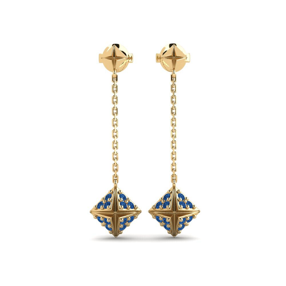 Dark Blue Zirconia Women's Earring Aspek