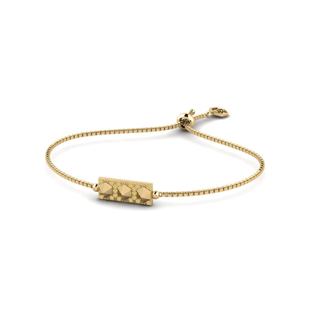 Gele Diamant Dames Armband Hvala