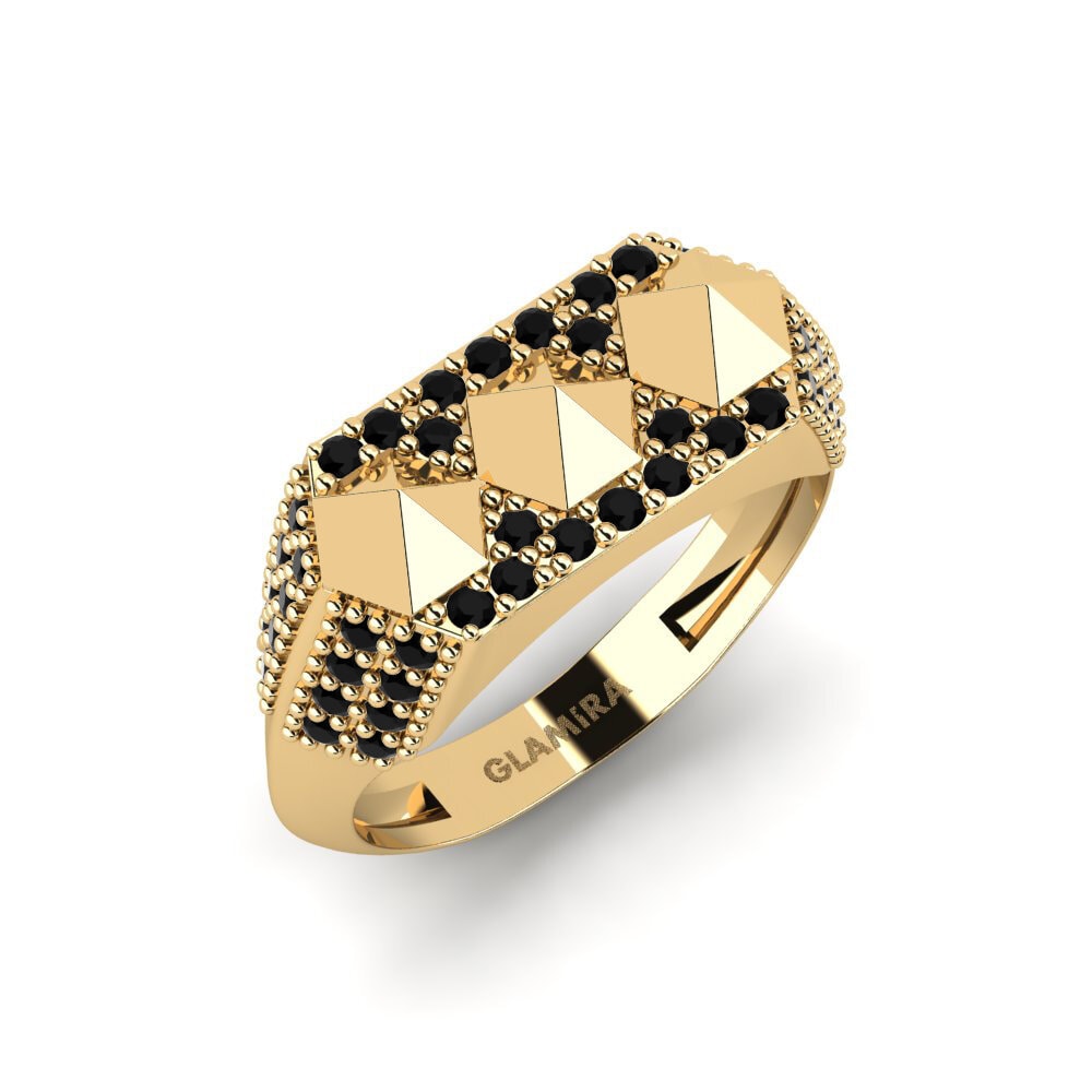 Black Sapphire Pinky Ring Jiwata