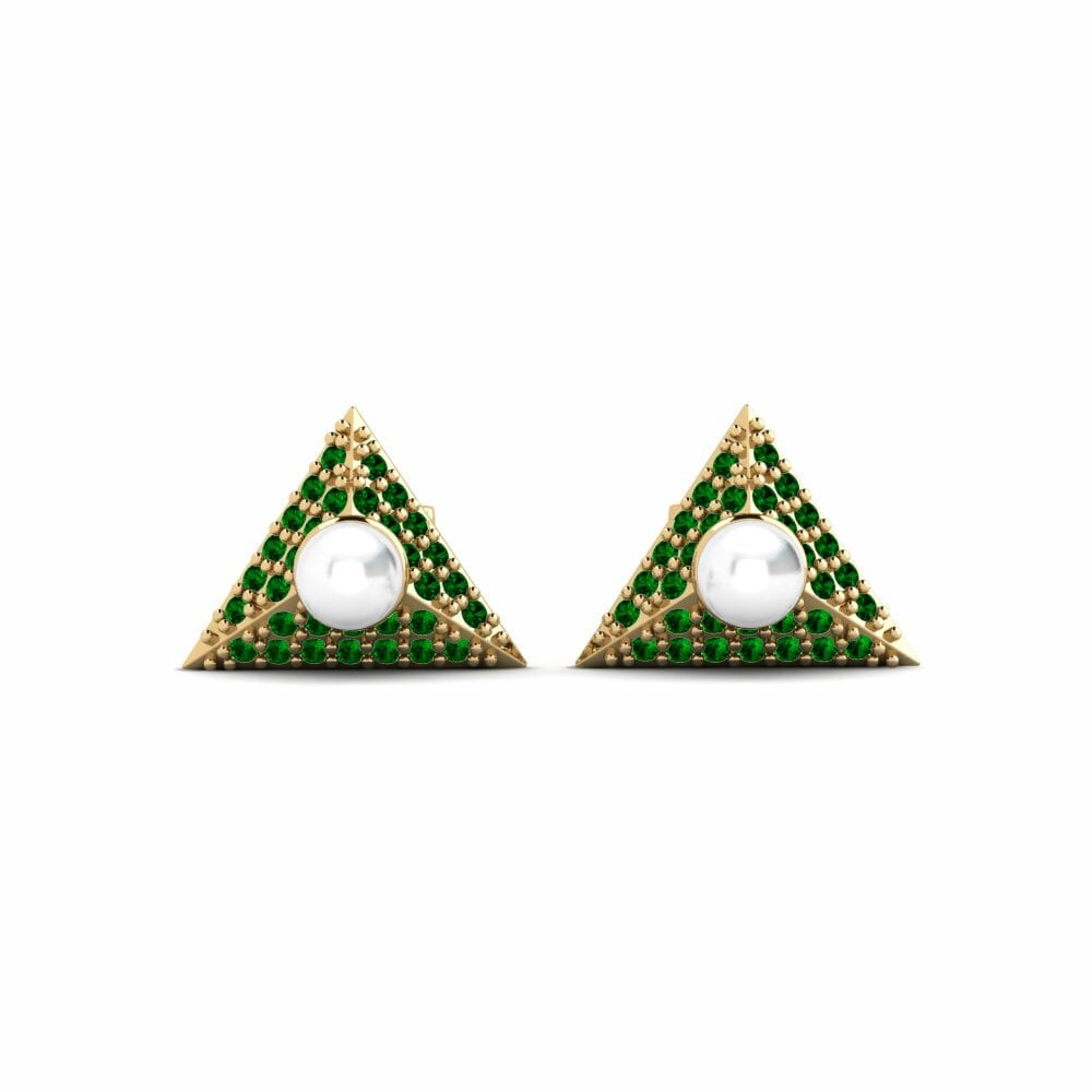 Groene Zirkoon Dames Oorbellen Moravian