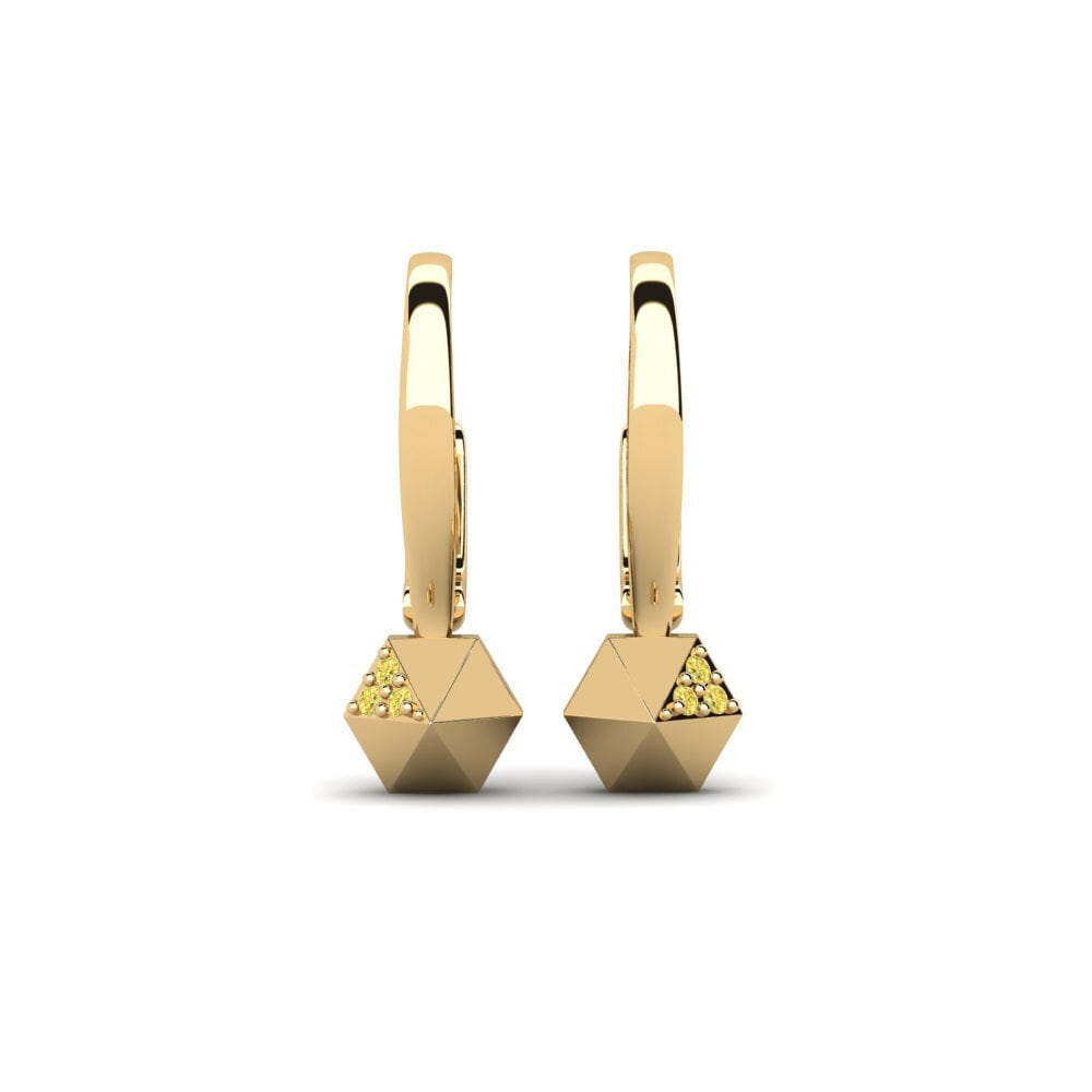 Yellow Sapphire Women's Earring Povezan