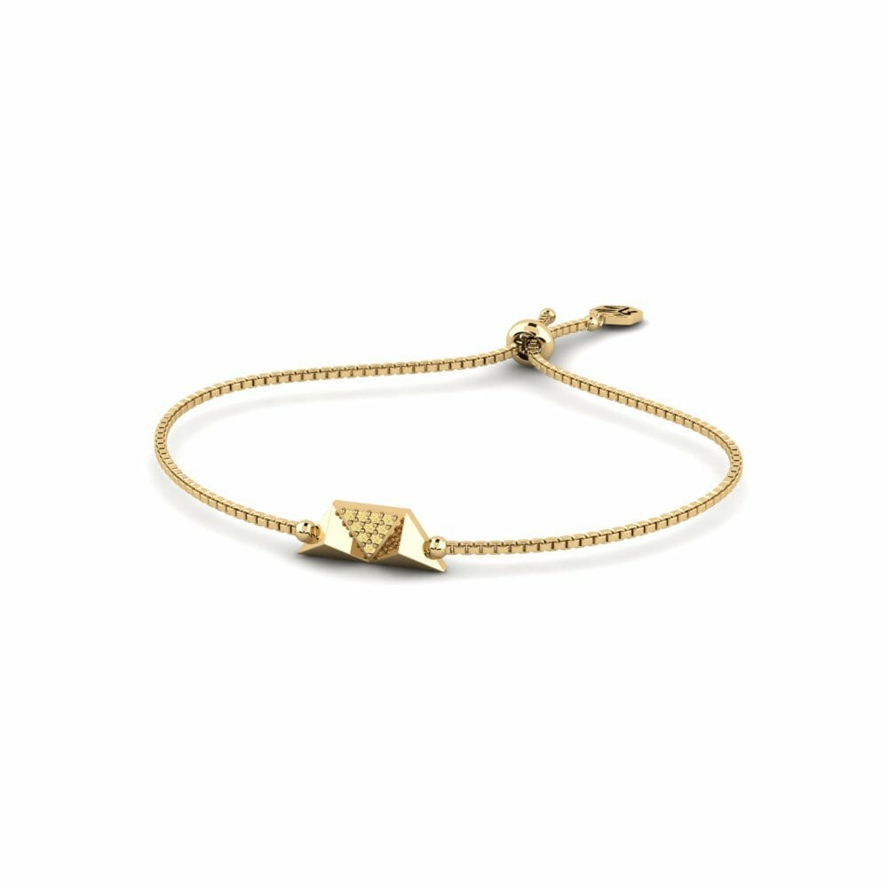 Gele Diamant Dames Armband Powis