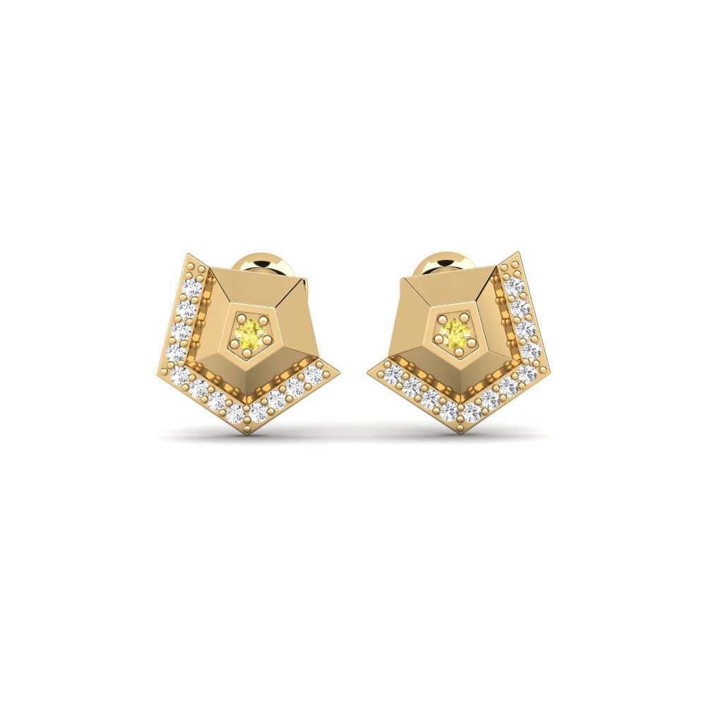 Yellow Sapphire Women's Earring Pully
