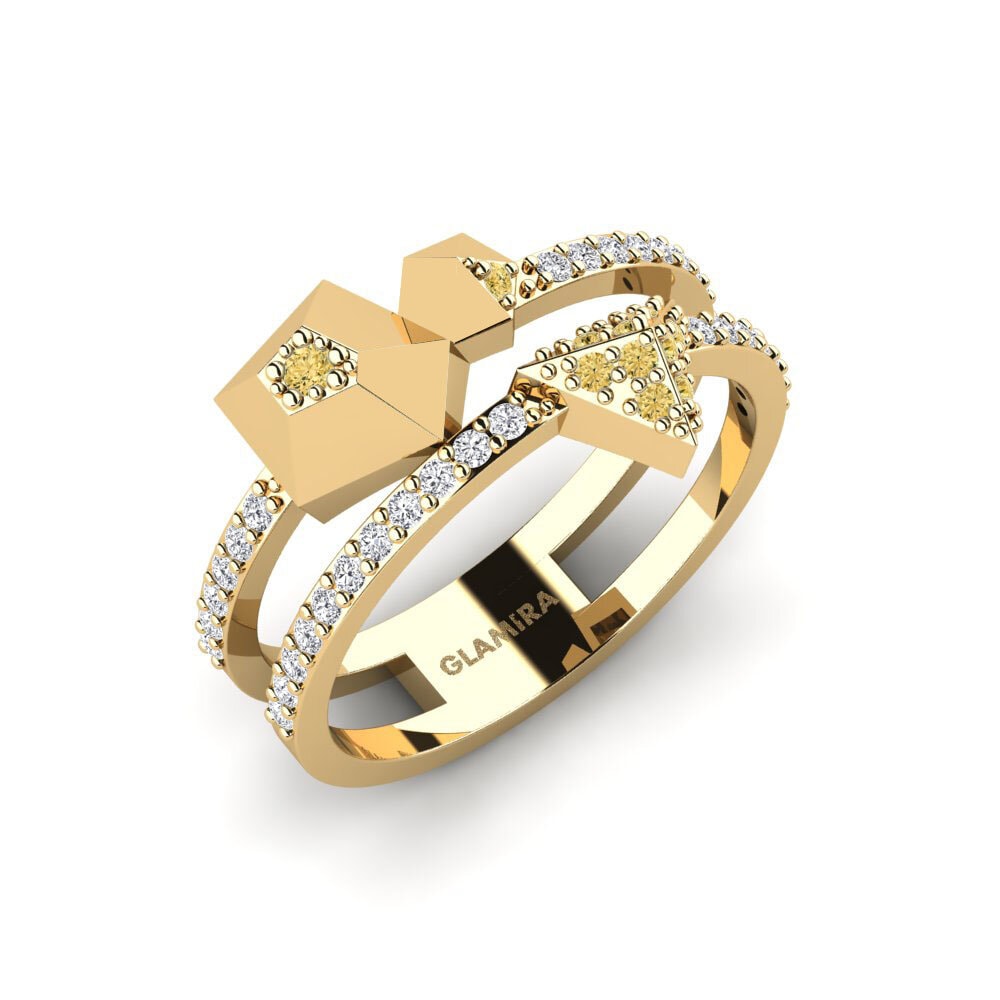 Gele Diamant Ringen Purdy