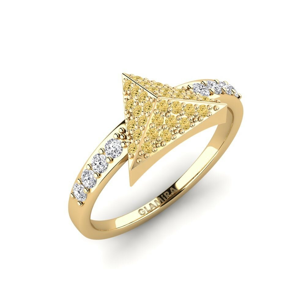 Gele Diamant Ringen Raglan