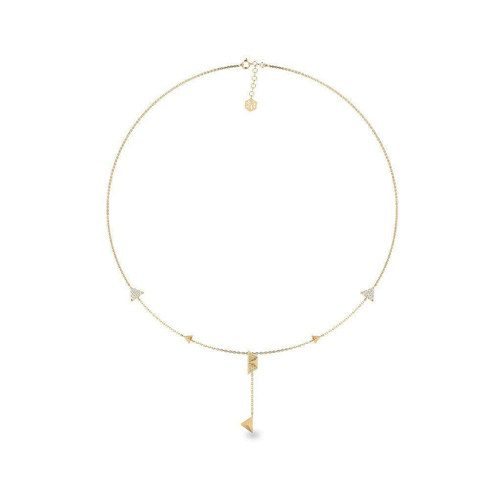 Gele Diamant Dames Ketting Rawson