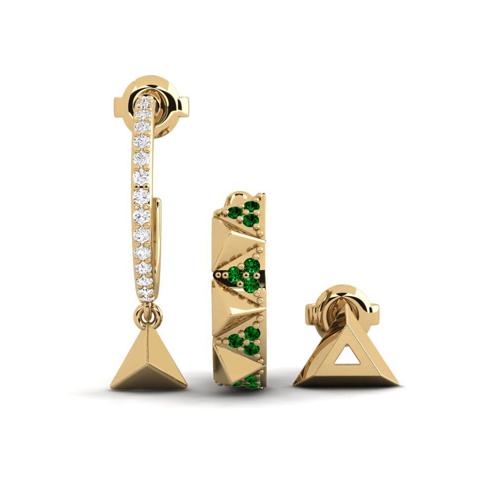 Groene Zirkoon Dames Oorbellen Sowerby - SET